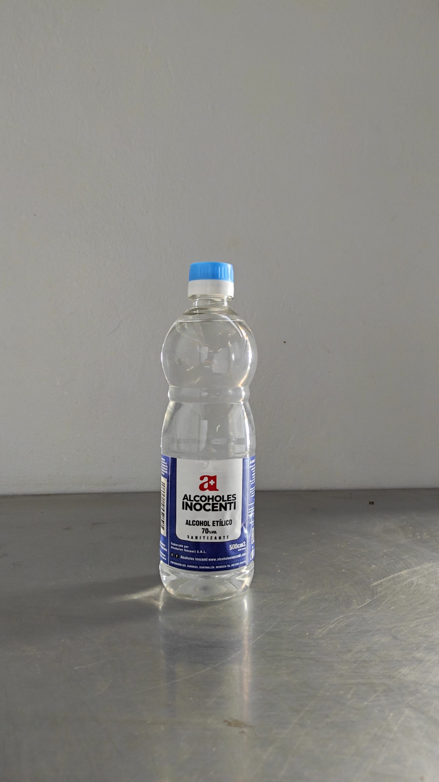 Sanitizante (Alcohol al 70%) Inocenti 500 cc PACK 20 UNIDADES