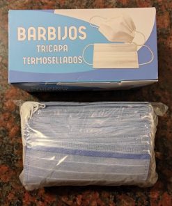 Barbijos Tricapa Termosellados PACK 50 unidades NACIONAL + ANMAT