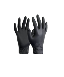 Guantes nitrilo negros caja x 50 pares